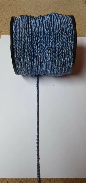 S15 Bastelschnur blau Länge unbekannt aber reichlich Meter