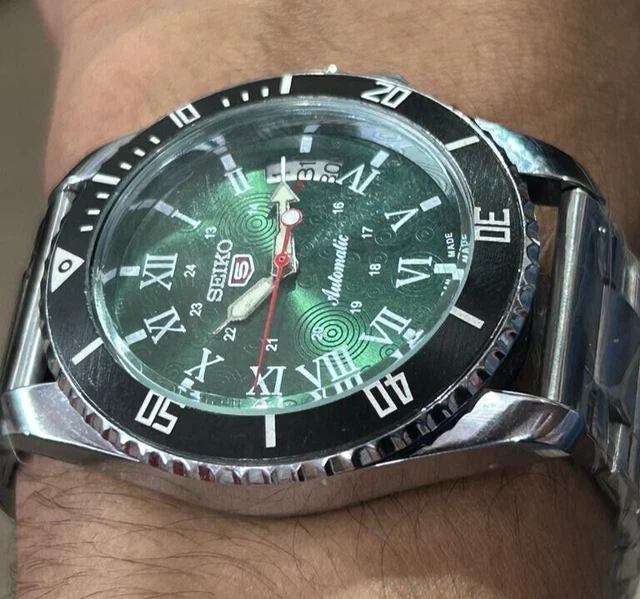 Orologio Automatico Da Uomo Diella AD6022, Movimento Meccanico Giapponese, Cinturino In Giada E Acciaio Dorato, Vetro Zaffiro, Impermeabile 50m