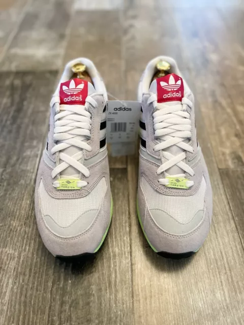 Stunning Adidas Zx4000C 10 Grey And Lime Torsion Brand New Deadstock