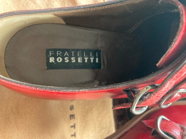 Chaussures  En Cuir De Ville A Deux Boucles Marque Rossetti Neuves 3