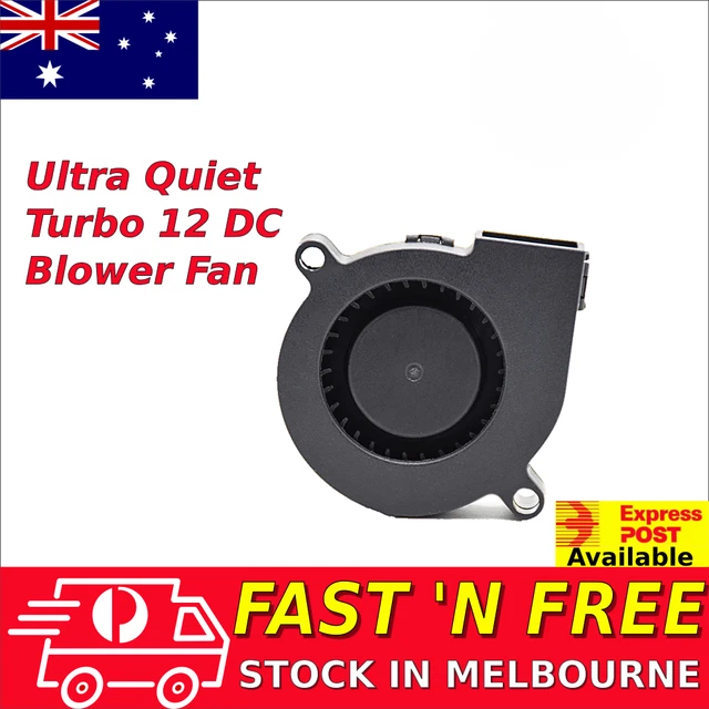 12V Brushless DC Blower Fan Ultra Quiet Cooling Fan 5015S 50mm x 15mm AU