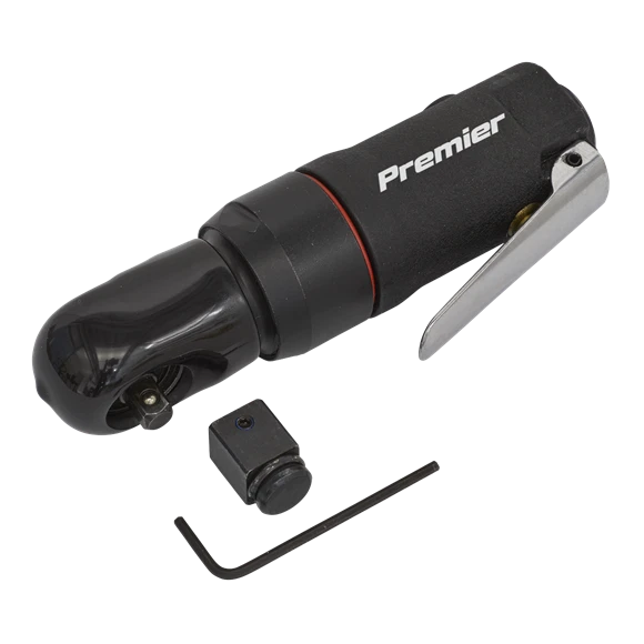 Sale! Sealey Premier 2-in-1 Mini Air Ratchet Wrench 1/4" & 1/2" Sq Drive 3
