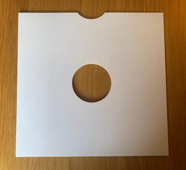 1000 x Best Quality White Card 10″ Vinyl / Shellac 78RPM Record Sleeve Covers