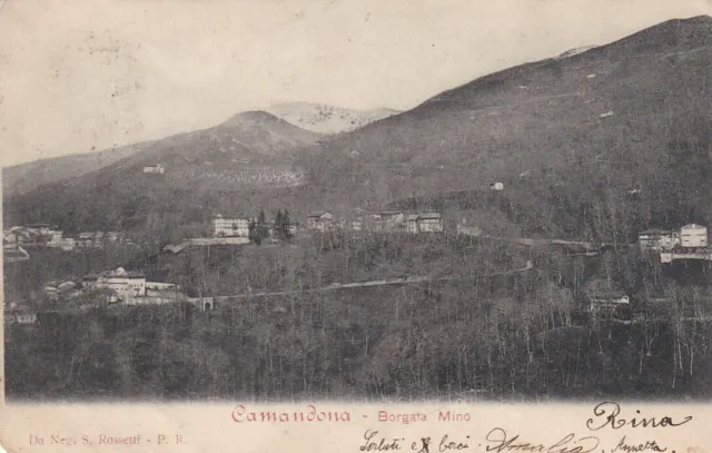 Biella - Camandona - Borgata Mino-  fp vg 1904