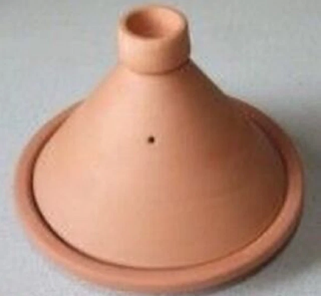 Olla de cocina Tagine sin esmaltar, tajine orgánico marroquí, plato de cocina terrestre. 12""