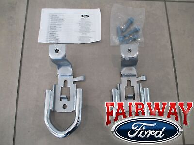 19 - 22 Ranger OEM Ford Parts Chrome Tow Hooks PAIR w/ Hardware - 4x4 Model ONLY