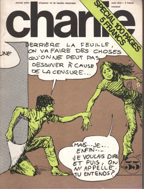 Charlie Mensuel N°55  (1ère série - aout 73) tbe