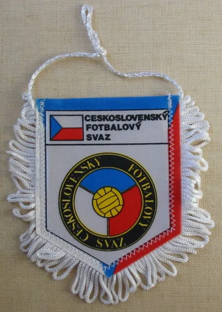 CESKOSLOVENSKY FOTBALOVY SVAZ Vintage FANION FOOTBALL CLUB TCHECOSLOVAQUIE
