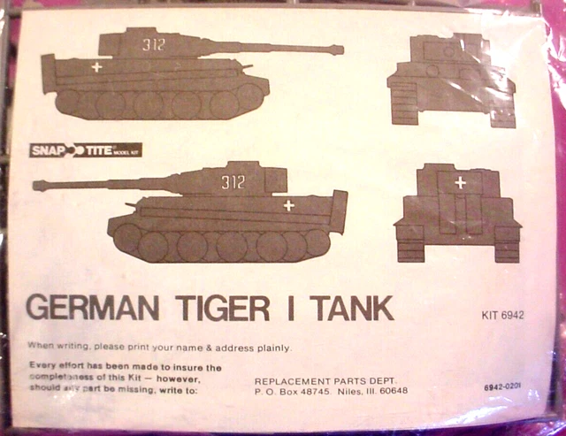 Monogram 1:48 GERMAN TIGER 1 TANK Bagged Kit Snap Tite YOUNG MODEL BUILDERS CLUB Monogram 1:48 GERMAN TIGER 1 TANK Bagged Kit Snap Tite YOUNG MODEL BUILDERS CLUB