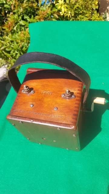 Antique, Western Electric, Dynamite Blasting Machine,Hand Crank. Restored !