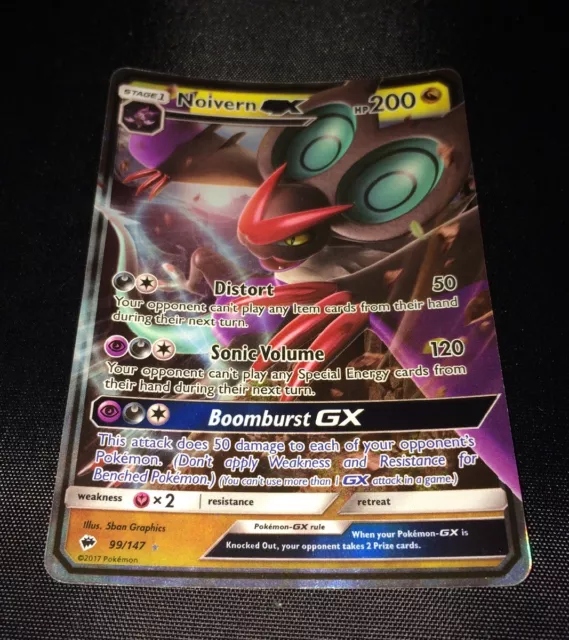 Noivern EX - Burning Shadows - 99/147 - Half Art Ultra - Pokemon
