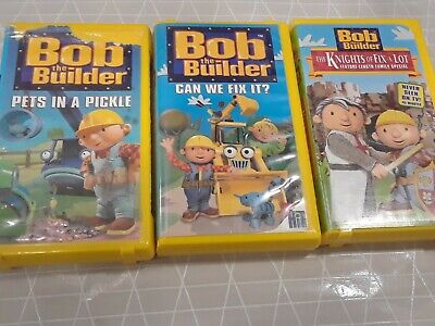 LOT OF 3 Bob The Builder VHS Tapes Pets In A Pickle Can Do Crew Dizzy’s ...