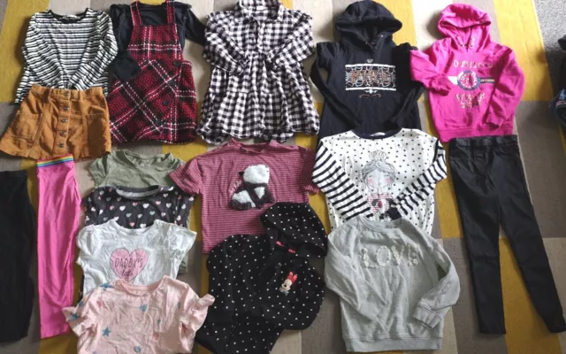 Girls Age 6-7 Years Bundle Jacket,Jumpers,Dresses, Leggings,Tops,Skirt
