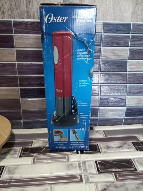 Oster Electric Cordless Wine Bottle Opener - Red - Used