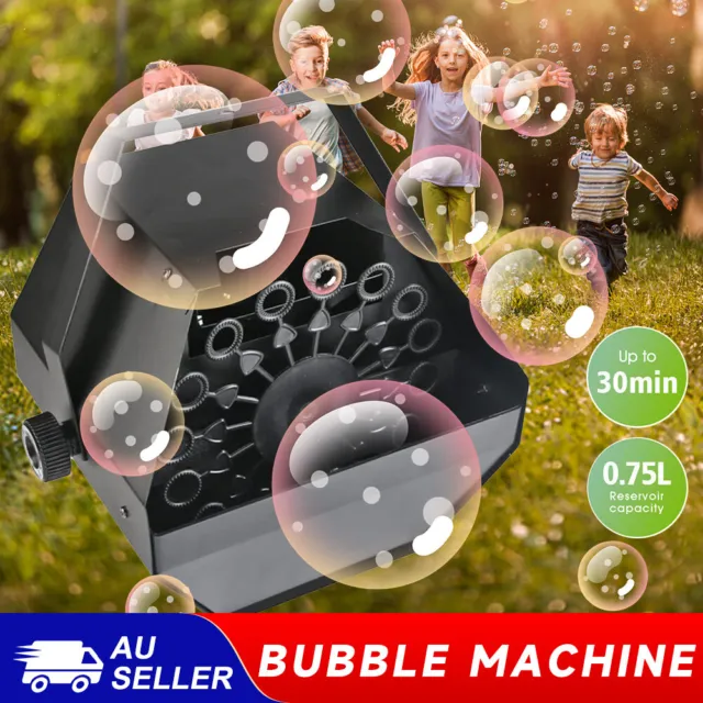Portable Outdoor Indoor Bubble Machine Maker Electric Automatic Party Birthday