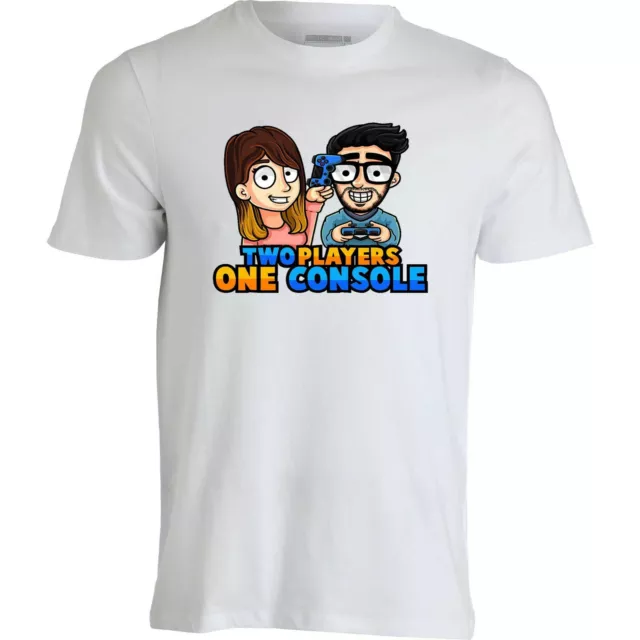 t-shirt two players one console stef e phere youtuber maglia maglietta felpa