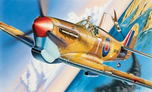Model vehicles Kit Of Mount aircraft Italeri Spitfire Mk Vb Kit 1:72