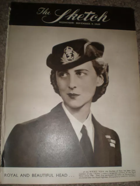 Photo article Duchess of Kent as WRNS commandant 1949 ref K