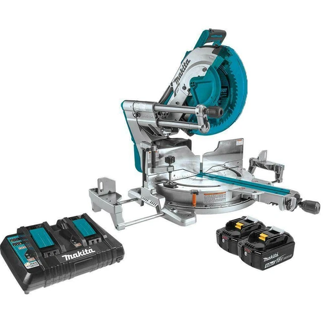 Makita XSL07PT 18 volts X2 LXT Brushless Cordless Dual Miter Saw with Laser Kit Makita XSL07PT 18 volts X2 LXT Brushless Cordless Dual Miter Saw with Laser Kit