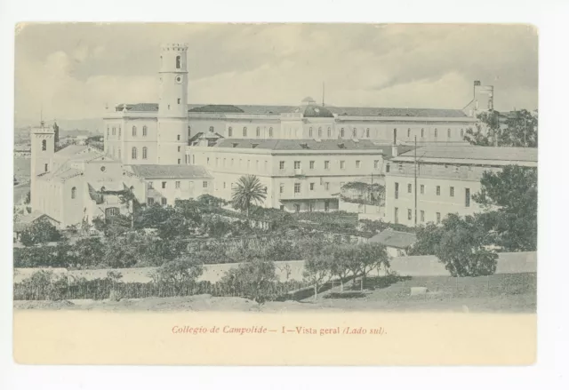 ANTIGUO Collegio de Campolide Lisboa Cartão Postal—Raro Portugal década de 1910