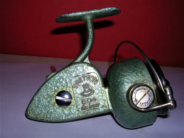 Moulinet De Pêche Vintage BRETTON 804 DE LUXE - Occasion Bon État