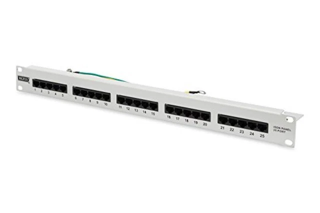 (TG. 25-Porte - 19-Pollici - 1HE) Digitus DN91325 Pannello Patch per Isdn 19" Ca