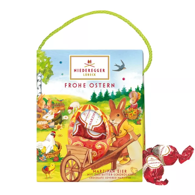 Niederegger Ostertäschchen Avec 5 Massepain Pâques Chocolats 85g