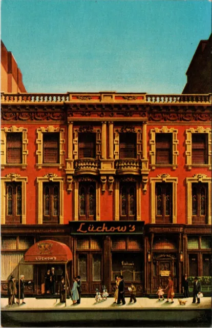 New York City, NY Luchow's Famous Restaurant Vintage Postcard t92