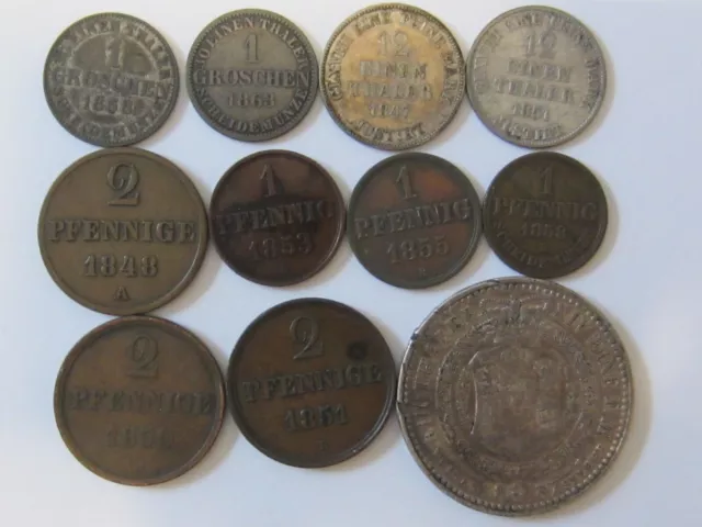 German States (Hannover) 12 Coins (5 Silver)
