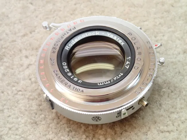 Rodenstock 127mm f4.7 Ysarex Lens in Prontor SVS Shutter Needs CLA