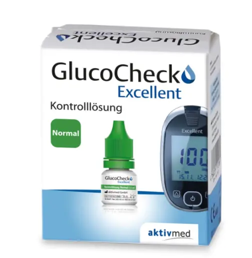 GlucoCheck Excellent Kontrolllösung 4ml Normal - Präzise Blutzuckerkontrolle