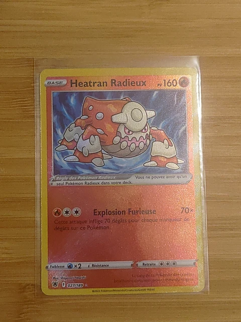 Carte Pokémon Heatran Radieux 027/189 EB10 Epée Bouclier Astres Radieux FR NEUF Carte Pokémon Heatran Radieux 027/189 EB10 Epée Bouclier Astres Radieux FR NEUF