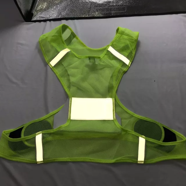 NWT NATHAN Streak Reflective Vest Running Hi Vis Visibility Yellow