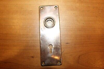 One Simple Antique Bronze (Brass) Entry Privacy Keyhole Escutcheon S-162