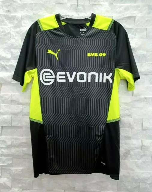 PUMA 2021-22 Bvb Borussia Dortmund Entrenamiento Camiseta - Negro/Amarillo (