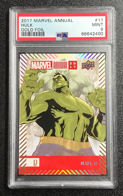 2017 Marvel Annual 🔥 HULK ePACK ACHIEVEMENT GOLD PSA 9 🔥 POP 1 none higher