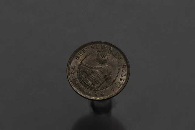🧭 🇧🇴 Bolivia 5 CENTAVOS 1919 SCARCE HIGH GRADE B58 #Z8043