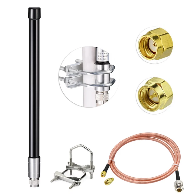 3DBI LORA GATEWAY Antenna Glass Fiber LoRaWan Aerial SMA 868MHz for ...