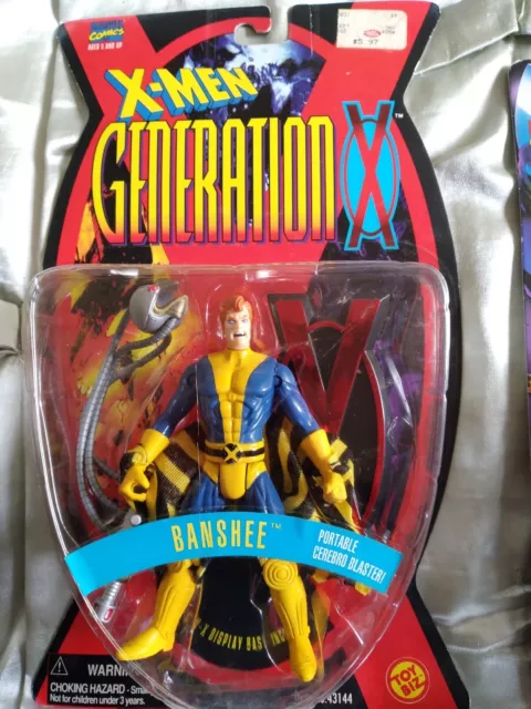 X-Men Generation X - Banshee Cerebro Blaster Marvel Figure Toy Biz 1996
