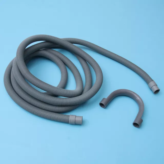4 M Corrugated Rubber Washing Machine Outlet Hose Extension Sewer