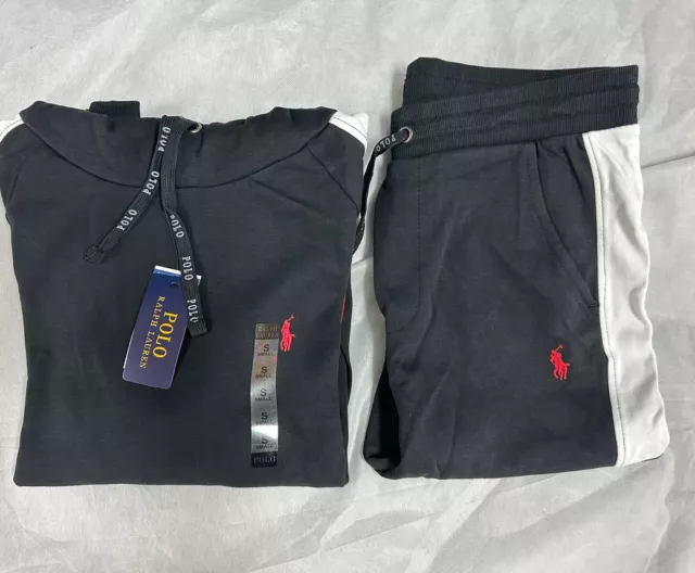 Black and red deals ralph lauren tracksuit