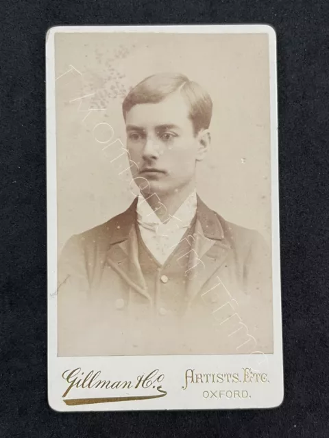 CDV Young Man by Gillman & Co Oxford Victorian Fashion Photo