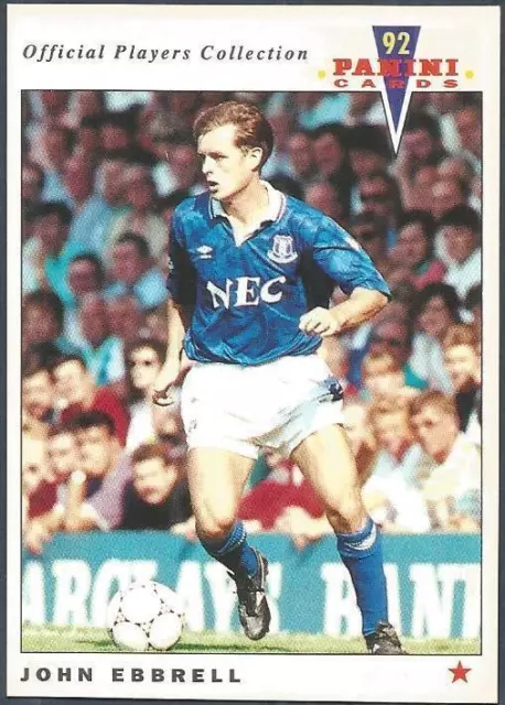 Panini Football 92-Official Players Collection-#071-Everton-John Ebrell