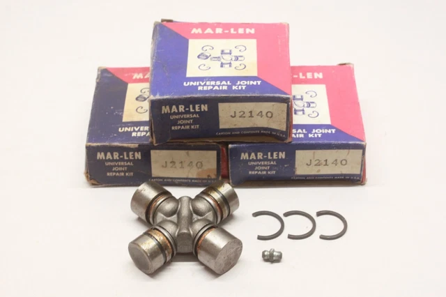 NOS Lot/3 1950's 1960's Car Truck UNIVERSAL JOINT U-JOINT REPAIR KIT Parts J2140