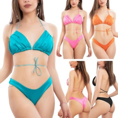 Bikini Femme Triangle Haut Brésilien Toocool Y-1522 - Neuf Avec étiquettes, été