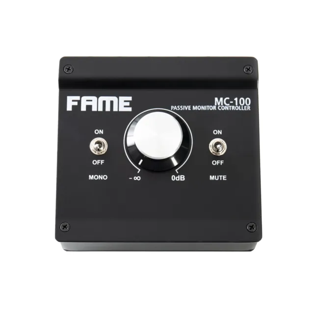 Fame Audio MC-100, Passiver Monitor-Controller, XLR/TRS-Kombibuchse, 3,5mm Ansch