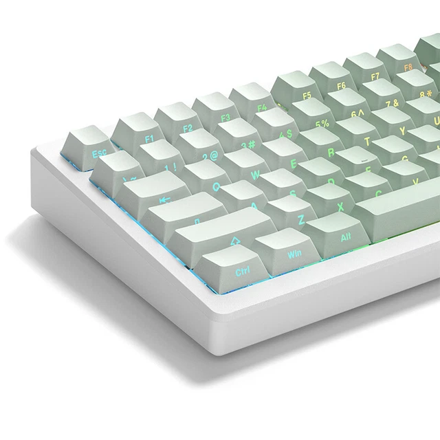 136 KEY PBT Double Shot Side Print Shine Through Backlit Cherry Profile ...