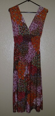 URBAN MANGO Womens Maxi Dress Sleeveless Paisley Size Small