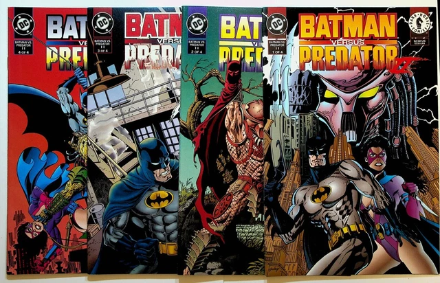 Batman Versus Predator II 1 2 3 4 Complete Series Set DC Comics Dark Horse 1994