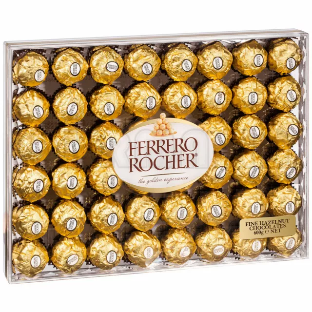 Ferrero Rocher Fine Hazelnut Chocolates Gift Box 48 pcs 600 gms